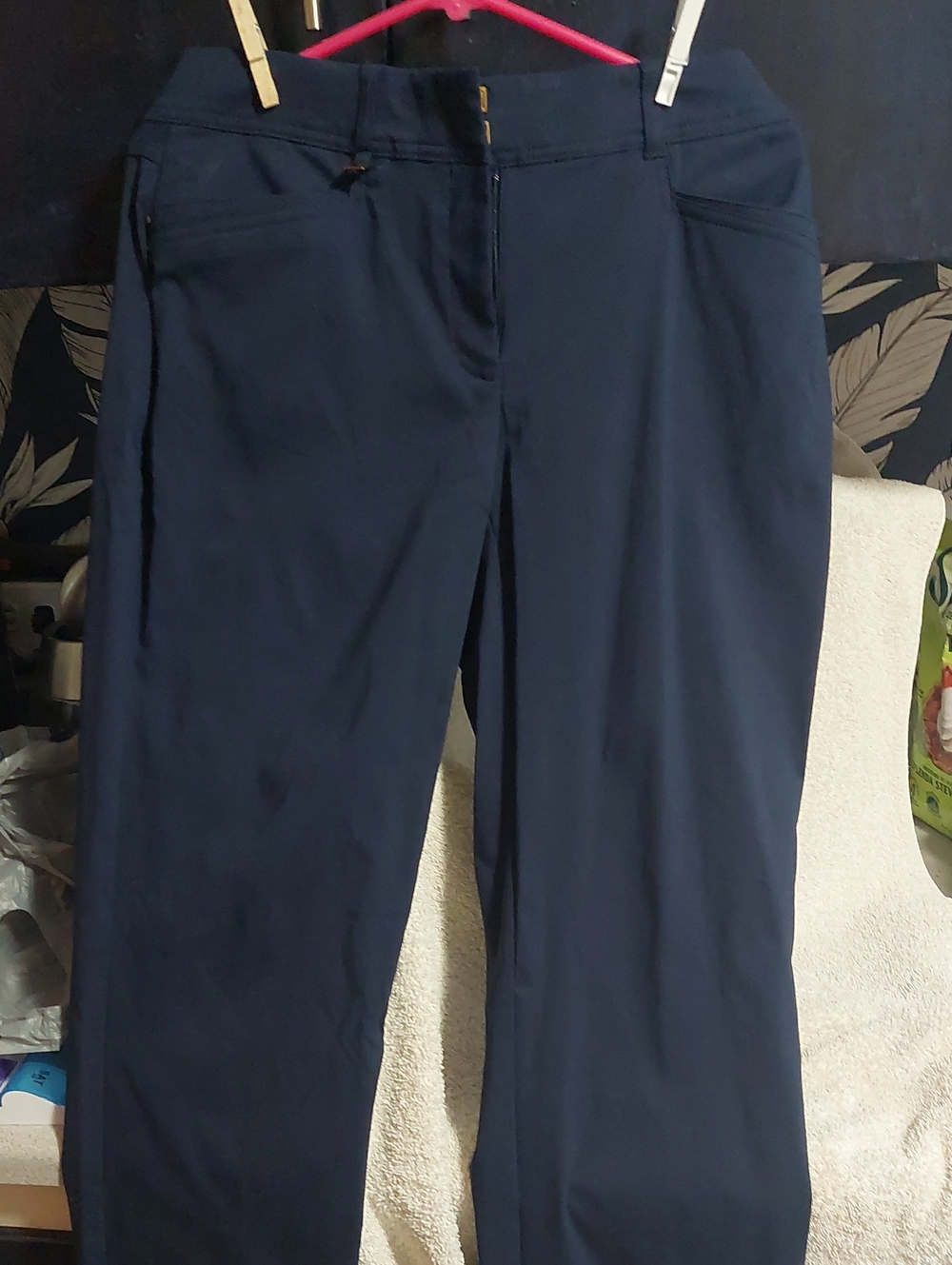 JM Collection Straight-Leg Navy Jeans
